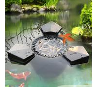 Skimmer flotante de succión, Skimmer flotante para estanque, limpiador automático de piscinas, extractor superficie de piscina, skimmer clarificador para estanque de peces, piscina y jardín 70W