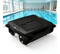 Skimmer robótico de piscina alimentado por energía solar, evita obstáculos, cesta de filtro, modos de carga dual, limpieza automática 24/7