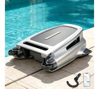 Skimmer robótico inalámbrico para piscina, evita obstáculos, planificación de caminos, carga solar y CC, control de aplicación, adecuado para todos los tipos de piscina