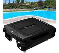 Skimmer robótico para piscinas con energía solar, opciones de carga dual y batería de 5 horas de limpieza continua, protección para aguas poco profundas, limpiador automático robótico para piscinas