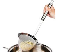 Skimmer Spoon - 3.9 * 3.9 * 12.2inch Stainless Steel Mesh Strainer | Stainless Steel Hot Pot Skimmer with Handle | Metal Mesh Strainer Professional Kitchen Cooking Skimmers