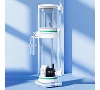 Skimmers de proteínas para acuarios de agua salada, filtro eficiente para peceras con bomba inversora de 3 W CC y taza de colección desmontable, material acrílico para tanques pequeños a medianos