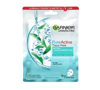 Skin Active Pure Active Anti-Imperfection Mask | La máscara de hoja matifica la piel y destapa visiblemente los poros en 15 minutos, adecuada para todo tipo de piel