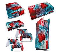Skin adhesivo de vinilo de COLOUR EXPLOSION de GNG para la consola PS5 + set de 2 skins para los controladores
