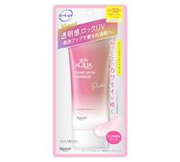 Skin Aqua Tone Up UV Essence Pink SPF50+ P Color Correcting Sunscreen, Rosy Glow Finish, Waterproof, Makeup Base, Face & Body, Made in Japon