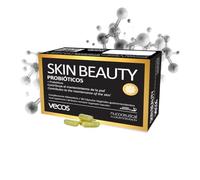 Skin Beauty Probiótico - Probióticos y Prebióticos para Piel Sana | Ayuda a Reducir Acné y Signos de Edad | 30 Cápsulas Vegetales con Vitamina A, C, B6 y Zinc