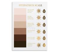 Skin Care Poster Professional Reference Canvas Print Library Wall-Art | Assess phototype ethnicity sun history medication photosensitivity customize treatments(Unframed,16x24inch(40x60cm))