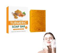 Skin Care Soap, Turmeric Honey Soap Bar, Natural Turmeric Brightening Soap For Face And Body, Leaves Face And Body Skin Smooth And Supple, Gently Cleanses, Suitable For All Skin Types.
