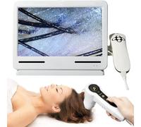 Skin Diagnosis Hair Analyzer, 10 Pulgadas Recargable Cuero Cabelludo Folículo Piloso Aceite De Aumento De Humedad Detector Analizador De La Piel Del Pigmento Tester Machine