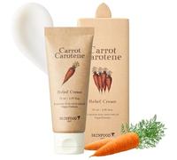 SKIN FOOD alivio caroteno 55ml crema (1,85 fl.oz.) - enrojecimiento alivio calmante e hidratante facial gel crema para la piel sensible, vegano, crueldad libre, dermatológicamente probados