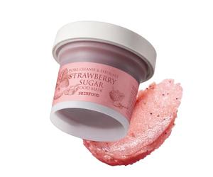 SKIN FOOD since 1957 Mascarilla Fresa Azúcar 120g - Limpiador de poros faciales, piel corporal hidratante- Mascarillas faciales para lavar con exfoliante limpiador de poros y sebo BHA (4.23 oz)
