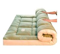 Skin Friendly 3" Extra Thick Japanese Floor Mattress Futon Mattress, Foldable Mattress Tatami Pad Floor Mattress for Adults Floor Bed Roll Up Mattress Guest Mattres ( Color : Green , Size : Twin )