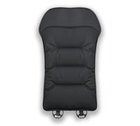 Skin-Friendly & Dirt-Repellent Leather Seat Cushions, Thickened Non-Slip Memory Foam Seat Pad, Soft Comfortable & Supportive Pad Office Or Home Chair, Universal Fit Design (Black,Backrest)