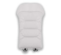 Skin-Friendly & Dirt-Repellent Leather Seat Cushions, Thickened Non-Slip Memory Foam Seat Pad, Soft Comfortable & Supportive Pad Office Or Home Chair, Universal Fit Design (White,Backrest)