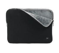 Mobilis Funda para Ordenador Portátil 12.5-14'' en Espuma Viscoelástica, Laptop Sleeve 14", Compatible MacBook Air/Pro 13.3", Negro/Gris