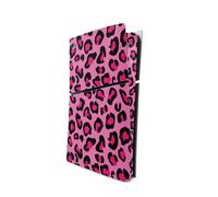 Skin MightySkins compatible solo con la consola PlayStation 5 Slim Digital Edition - Leopardo rosa | Vinilo protector duradero y nico | F cil de