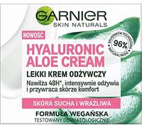 SKIN NATURALS HYALURONIC ALOE CREAM LEKKI KREM ODŻYWCZY CERA SUCHA I WRAŻLIWA