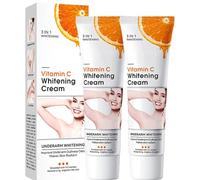Skin Whitening Cream for Body | Lightening Cream for Intimate Areas and Bleaching | Vitamin C Dark Spot Remover Corrector for Neck,Armpit, Underarm,Elbow, Inner Thigh and Knees,Bikini (2pcs)