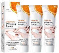 Skin Whitening Cream for Body | Lightening Cream for Intimate Areas and Bleaching | Vitamin C Dark Spot Remover Corrector for Neck,Armpit, Underarm,Elbow, Inner Thigh and Knees,Bikini (3pcs)