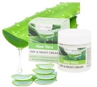 SkinBliss Crema facial natural de aloe vera: Day and Night Aloe Vera Cream, Effective Hydration & Cell Renewal Cream 110 ml