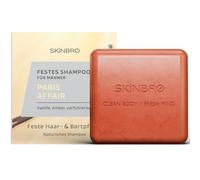 SKINBRO Champú sólido para hombre, champú premium para hombre, vainilla y seductor, fabricado en Alemania, jabón de ducha vegano y sostenible para hombres, cuidado de ducha para cabello, cara y cuerpo