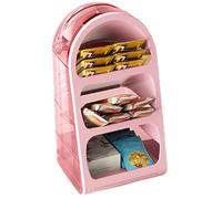 Skincare and Cosmetics Display Rack - 3-Tier ABS Makeup Storage Rack for Vanity, Rotating Makeup Brush Rack, Multi-Purpose Organizer for Makeup Pens & School Supplies