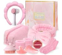 Skincare Kit,Rutina Facial,Cuidado Facial Mujer,Regalo Mujer,Set Premium de Cuidado con Gua Sha,Kit Bellezza Regalo Completo para Cumpleaños o Navidad
