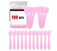 Skincare Spatula Set, 100PCS Flat Head Mini Makeup Applicator Tools Portable Beauty Cream Spatulas, Hygienic Cosmetic Mixing and Application Tool for Women Beginners Home Use Salon Skincare Routine