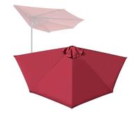 SKINCATE 270cm Toldo De Recambio Para Sombrilla De Media, Cubierta De Parasol De Repuesto, 5 Varillas, Protección UV Impermeable, Toldo De Repuesto Para Sombrilla (Color : Burgundy, Size : 270cm/9ft