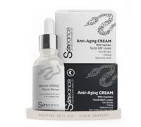 SKINEANCE - TRIO Syn-ake ULTRA - Activos anti-edad avanzados - Crema de día 50 ml - Crema de noche 50 ml - Serum facial 30 ml - Reduce arrugas de expresión, líneas finas, bolsas y ojeras