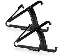 Skinfold Body Fat Caliper - Skin Fold Body Fat Analyzer and Handheld BMI Measurement Tool Skinfold Caliper Device Measures Body Fat for Men and Women by MEDca - (Pack of 2, Black)