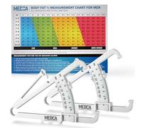 Skinfold Calibre de grasa corporal-Analizador de grasa corporal plegable de piel y herramienta de medición de IMC de mano