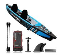 SKINHAWK Azul KAJAK-2 Personas Drop Stitch Azul Canu Manguera 385 cm X 85 cm