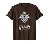 Skinhead Tradicional, Punk, Oi, Ska, Skinhead Camiseta, Hombre, Marrón, 3XL