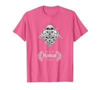 Skinhead Tradicional, Punk, Oi, Ska, Skinhead Camiseta, Hombre, Rosa Jaspeado, 3XL