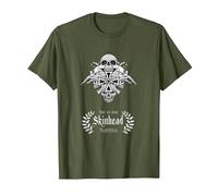 Skinhead Tradicional, Punk, Oi, Ska, Skinhead Camiseta, Hombre, Verde Oliva, 3XL