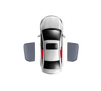 SKINII Coche Parasol para VW para Touran 5T 2016-2024 Parasol Ventana Lateral Escudo Coche Magnético Visera Frontal Parabrisas Trasero Cortina Parasol Lateral (Color : 2PCS Rear)