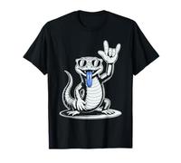 Skink Terrario Rocker Punk Rock de Lengua Azul Heavy Metal Camiseta