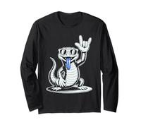 Skink Terrario Rocker Punk Rock de Lengua Azul Heavy Metal Manga Larga