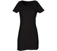 Skinni Fit Vestido de manga corta con cuello redondo para chica/mujer (RW1374)