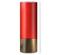 Skinny Coffee Tumbler - Double Wall Stainless Steel Tumbler With Lid And Straw | Red Slim Coffee Ţumbler, Insulated Skinny Ťumbler For Home School Picnic Camping Daily Commuting Outdoors