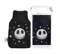 Skinnydip Funda para botella de agua caliente de El extraño mundo de Navidad con piel sintética suave, capacidad de 300 ml, bonita y esponjosa con cierre de tapa giratoria y funda lavable a máquina