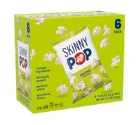 SkinnyPop Popcorn Original - Bocadillos saludables sin gluten, sin OMG, 18 ml, tamaño personalizado (paquete de 6)