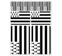 SkinoEu 10pcs Pegatina Bandera Nacional de Bretaña Francia Flag Vinilo Adhesivo Sticker Coche Casco Motos Ciclomotores Bicicleta Ordenador Portátil D 4