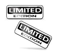 SkinoEu® 2 pcs 3D Gel Silicona Stickers Pegatinas Limited Edition Silicona Adhesivo Autos Coches Motos Ciclomotores Bicicletas Ordenador Portátil KS 89