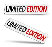 SkinoEu® 2 pcs 3D Gel Silicone Stickers Pegatinas Limited Edition Silicona Adhesivo Autos Coches Motos Ciclomotores Bicicletas Ordenador Portátil KS 101