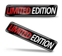 SkinoEu® 2 pcs 3D Gel Silicone Stickers Pegatinas Limited Edition Silicona Adhesivo Autos Coches Motos Ciclomotores Bicicletas Ordenador Portátil KS 102