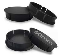 SkinoEu® 4 x 60mm Universal ABS Plastico Tapas de Rueda de Centro Centrales Tapacubos para Llantas Coche Auto Tuning C 0