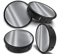 SkinoEu 4 x 60mm Universal Tapas de Rueda de Aleación Centro Centrales Tapacubos para Llantas Coche Tuning Negro Plata CX 3