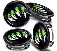 SkinoEu 4 x 75mm Tapas de Rueda de Centro Centrales Llantas Aluminio Compatibles con Tapacubos Mercedes Benz B66470207 / B66470200 Garras CMZ 9